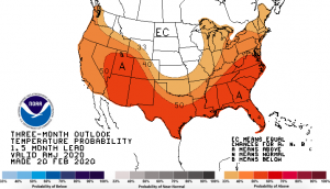 Montana temperature forecast 2020